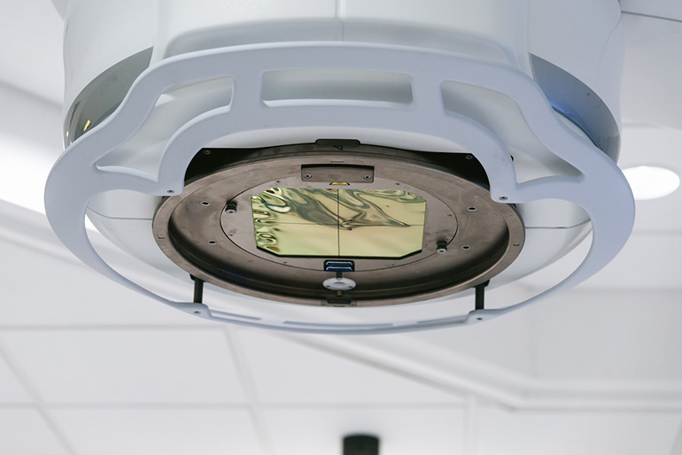 Imagen de un aparato de radioterapia.