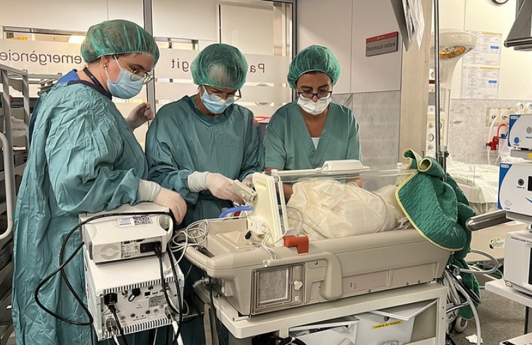 El Sant Pau, pionero en la reanimación neonatal con el cordón umbilical intacto