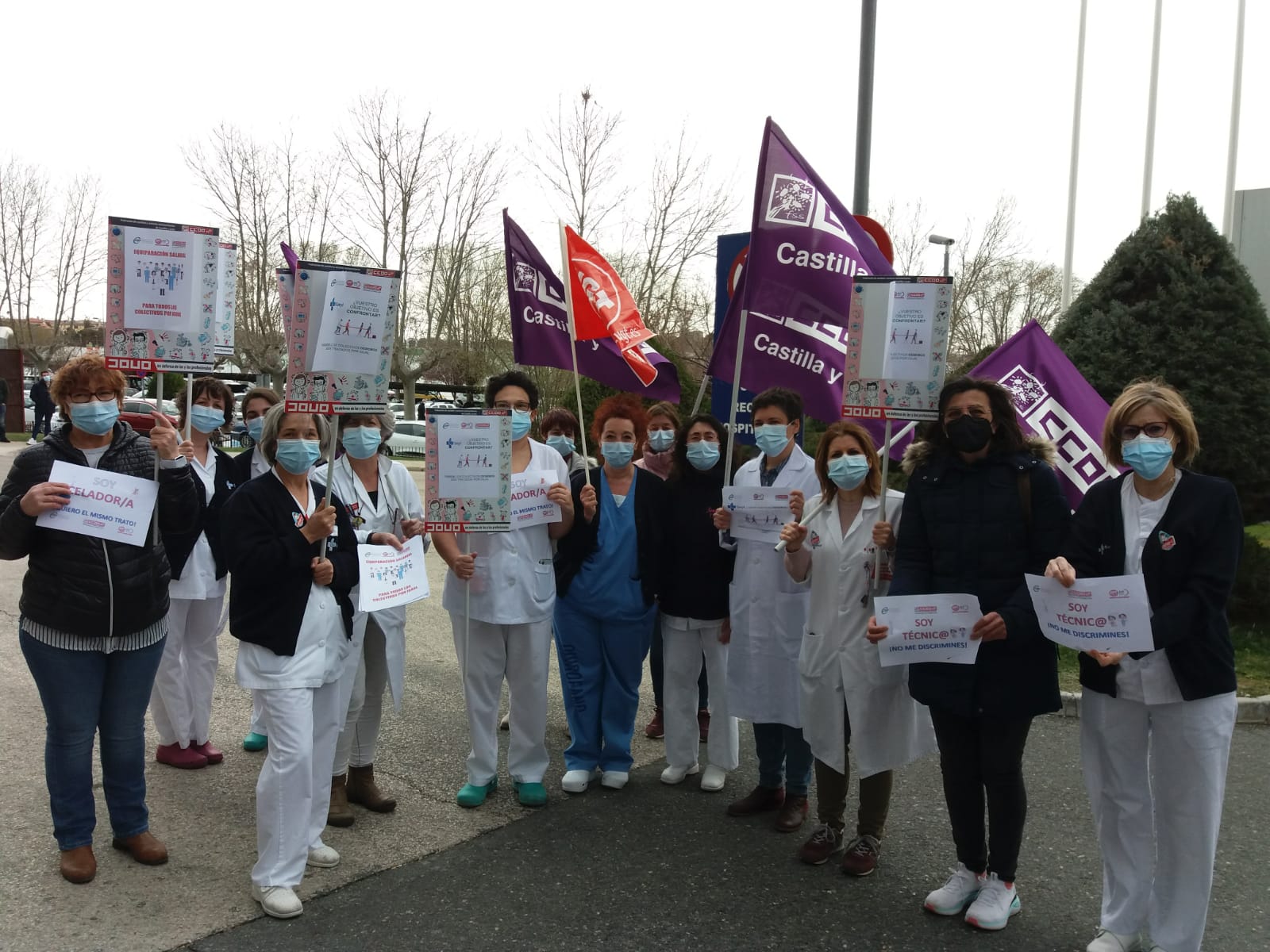 Concentraciones en toda Castilla y León contra el acuerdo «discriminatorio» entre la Junta y Satse