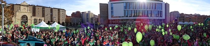 Casi el 10% de la población de Salamanca sale a la calle contra el cáncer