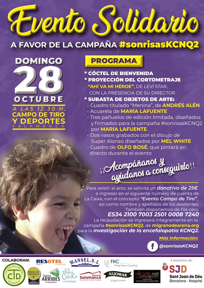 Entregados los primeros fondos para investigar la encefalopat&iacute;a KCNQ2 gracias a los padres de Alonso
