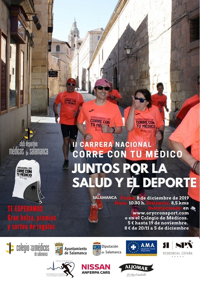 La carrera popular organizada por el Colegio de M&eacute;dicos de Salamanca, abierta a pacientes y profesionales de toda Espa&ntilde;a