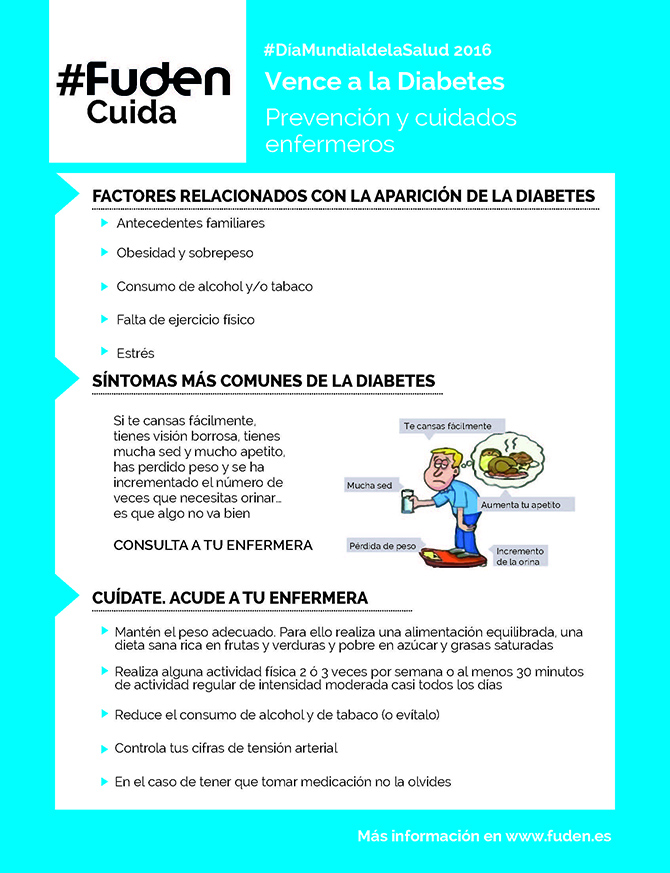 Los enfermeros reclaman a Sanidad el incremento de estrategias para la prevenci&oacute;n de la diabetes