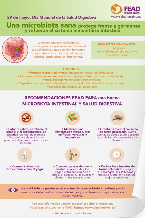 Una microbiota sana protege frente a g&eacute;rmenes y refuerza el sistema inmunitario intestinal