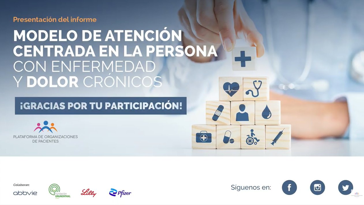 La Plataforma de Organizaciones de Pacientes presenta un nuevo modelo de atenci&oacute;n sanitaria centrado en la persona con enfermedad cr&oacute;nica