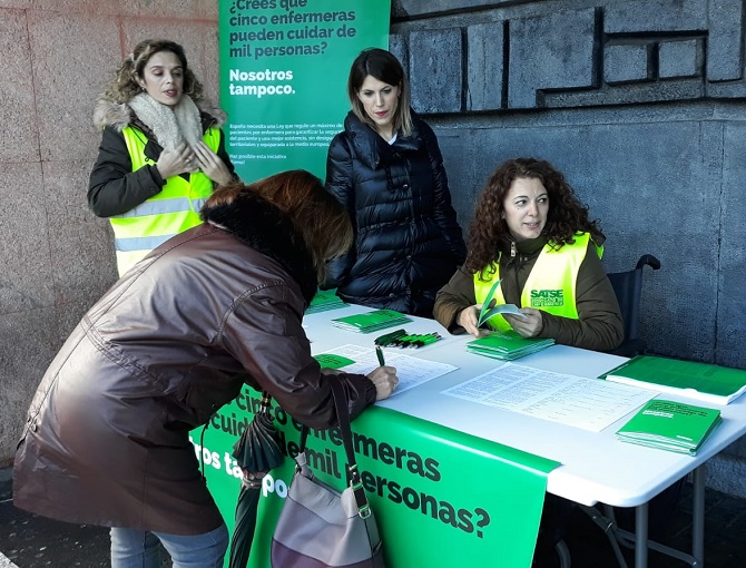 Arranca la recogida de firmas para garantizar por Ley una atenci&oacute;n segura y de calidad con enfermeras suficientes