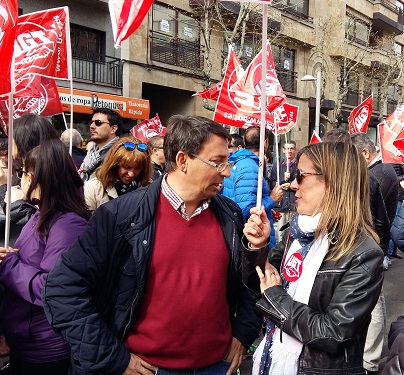 Los trabajadores de ambulancias avisan en la calle de que el cierre del centro coordinador de Salamanca aumentar&aacute; las demoras