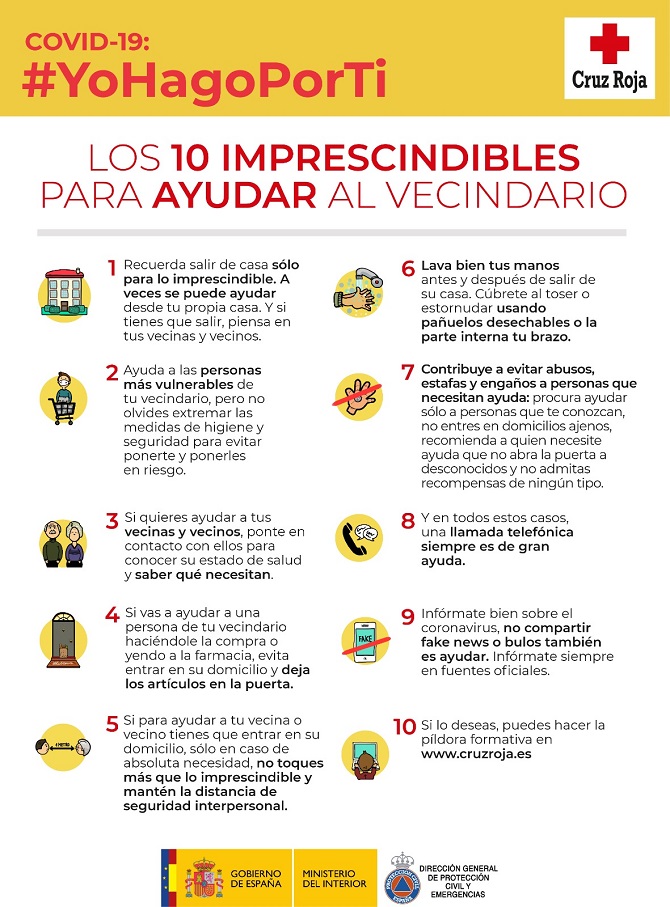 Campa&ntilde;a #YoHagoPorTi con las 10 conductas imprescindibles para ayudar a tus vecinos mayores, enfermos o con discapacidad