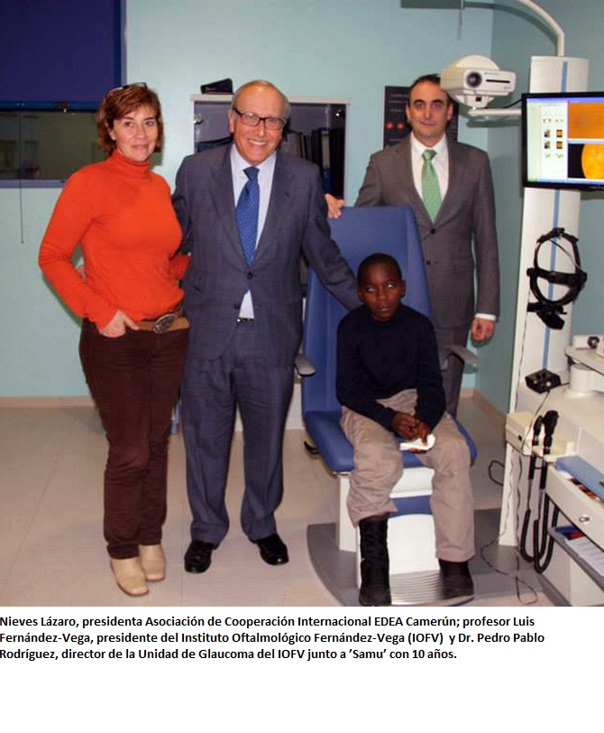 Una historia de solidaridad para devolver la visi&oacute;n a un ni&ntilde;o camerun&eacute;s con glaucoma cong&eacute;nito, catarata y opacidad corneal