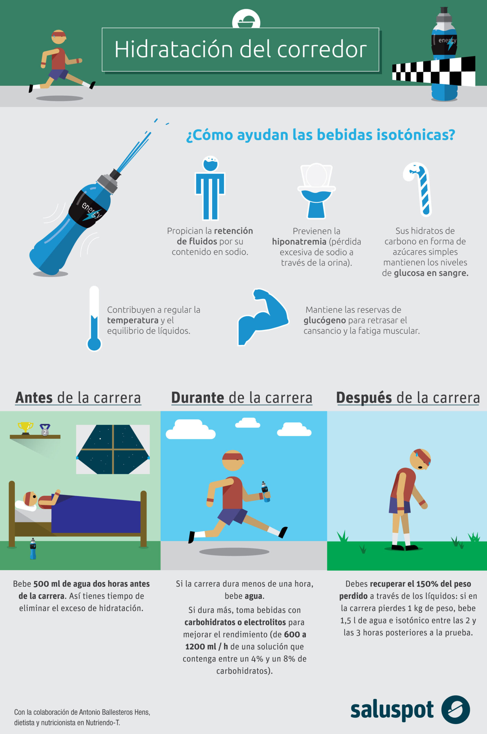 As&iacute; debes hidratarte si sales a correr