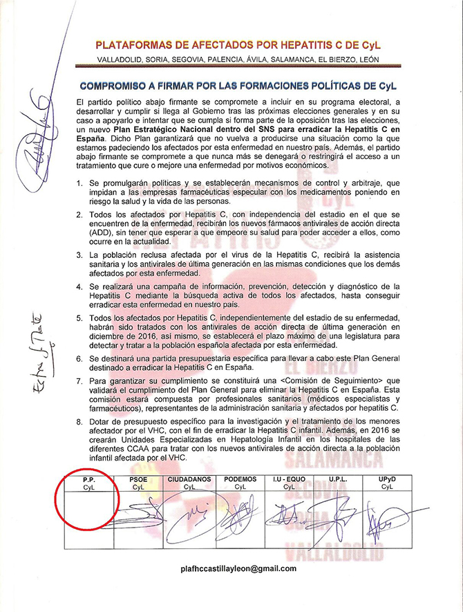 Los afectados por hepatitis C instan a las personas que puedan haber estado en contacto con el virus a hacerse un an&aacute;lisis