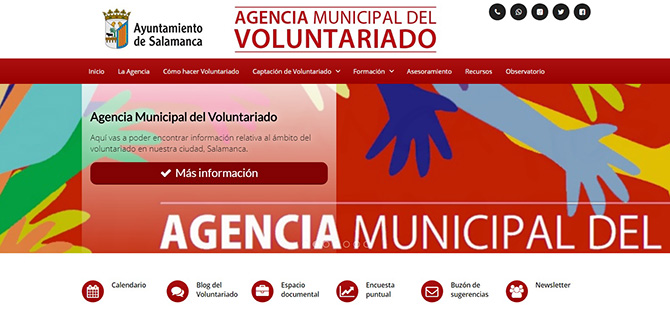 La Agencia de Voluntariado de Salamanca habilita una web para facilitar la participaci&oacute;n social
