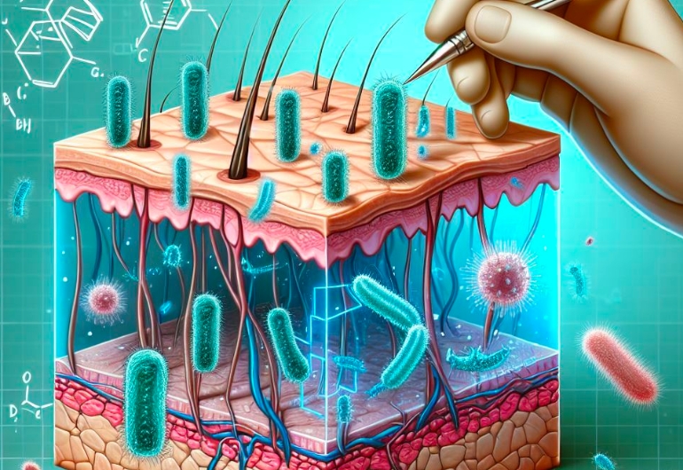 Bacterias inteligentes de la piel pueden segregar y producir moléculas para tratar el acné