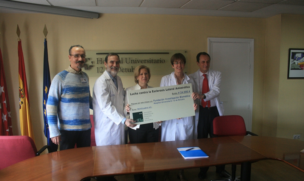 La Asociación Española de Esclerosis Lateral Amiotrófica dona 24.000 euros a la  investigación de esta enfermedad