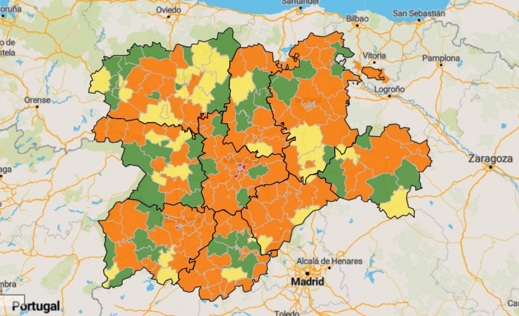 445 nuevos casos de COVID-19 y 5 fallecimientos en los hospitales de Castilla y León