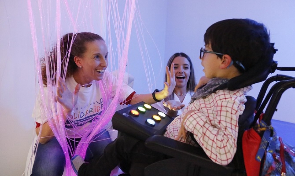 Nueva sala de estimulación multisensorial para 276 menores con parálisis cerebral de Salamanca