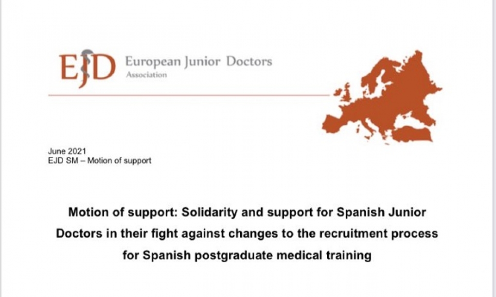 Asociaciones de médicos europeas salen en apoyo de los MIR en España ante el conflicto por la adjudicación de plazas de formación