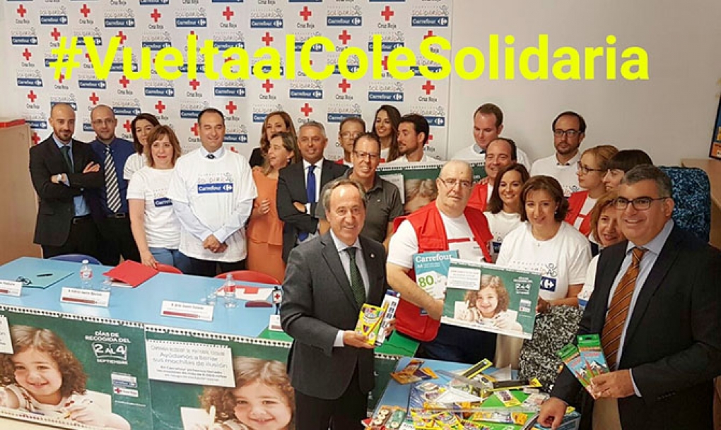 Cruz Roja y Carrefour entregarán material escolar a más de 20.000 niños en situación de emergencia social