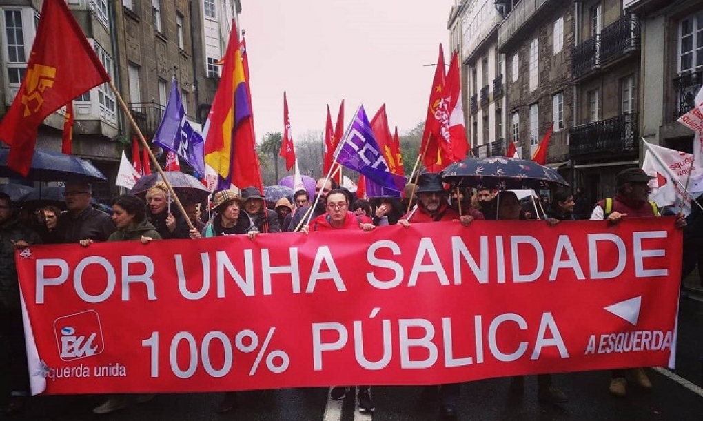 Galicia acoge una nueva manifestación multitudiaria por la sanidad pública