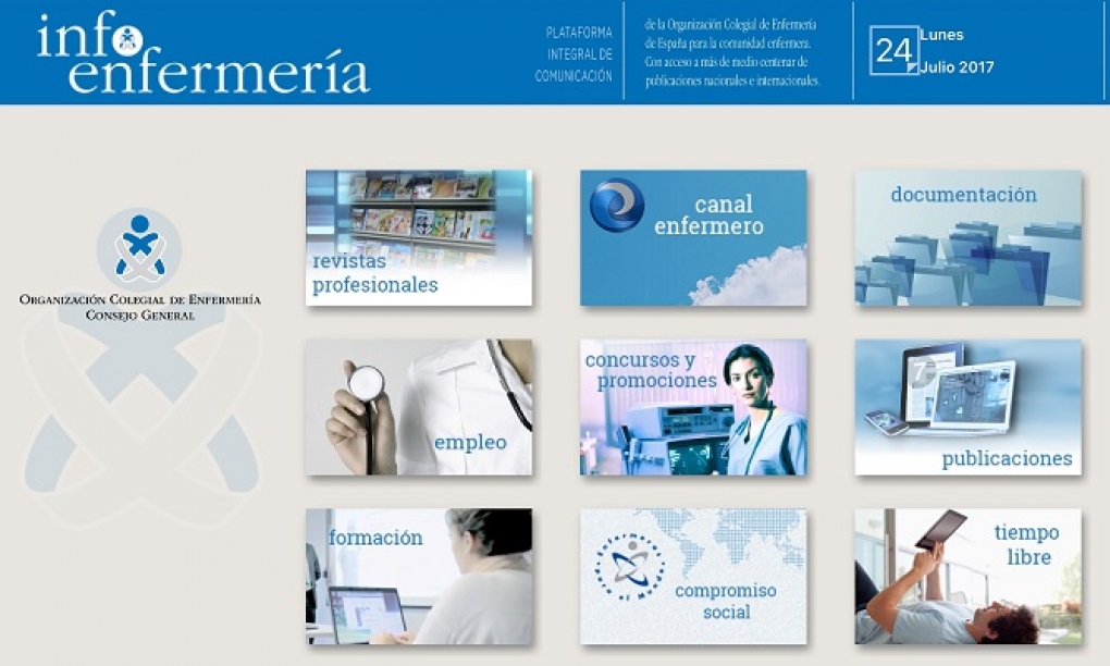 Nueva versión de InfoEnfermería, con acceso gratuito a más de sesenta revistas, publicaciones y videoclases