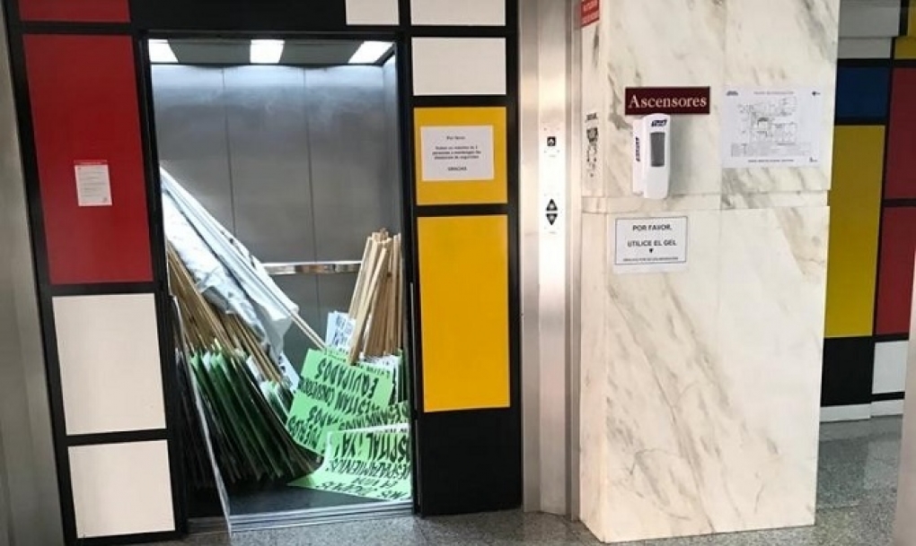 Denuncian la confiscación por parte de Sacyl de las pancartas de la concentracion por el hospital de Béjar