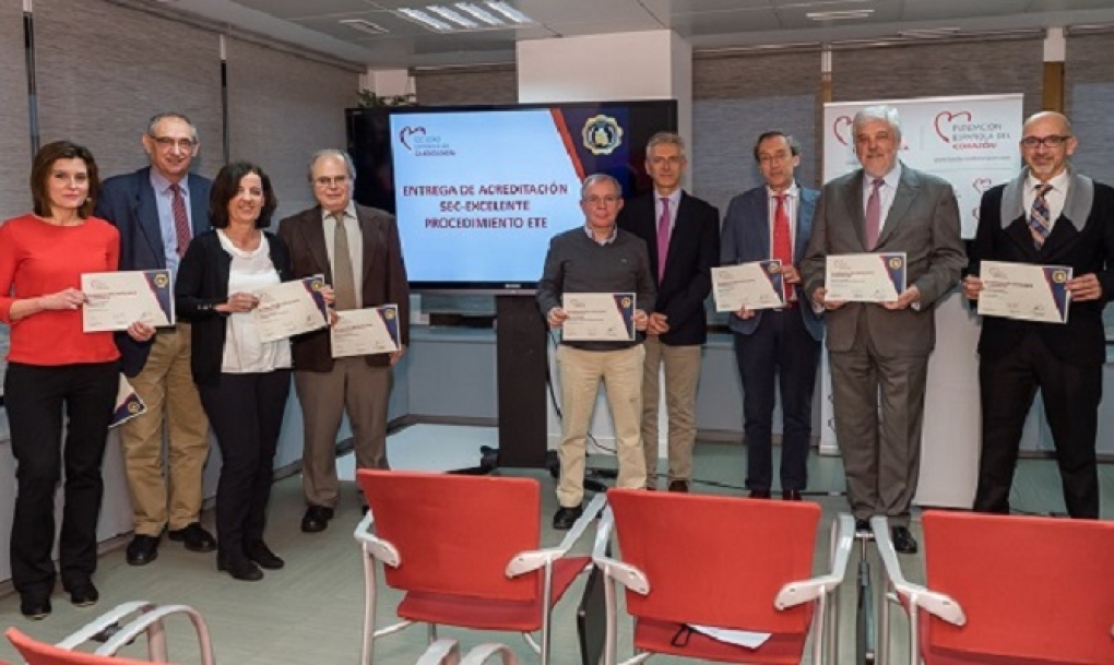 Acreditada la excelencia asistencial en ecocardiografía transesofágica a 12 hospitales españoles