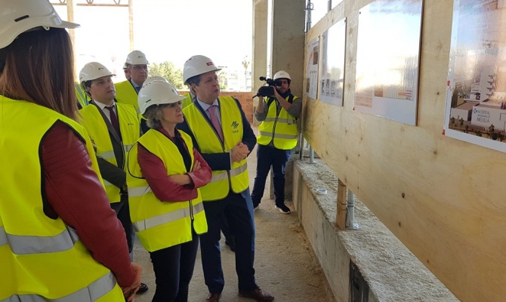 Carcedo: “El nuevo hospital de Melilla está pensado para los pacientes: versátil, polivalente y con capacidad de ampliación”