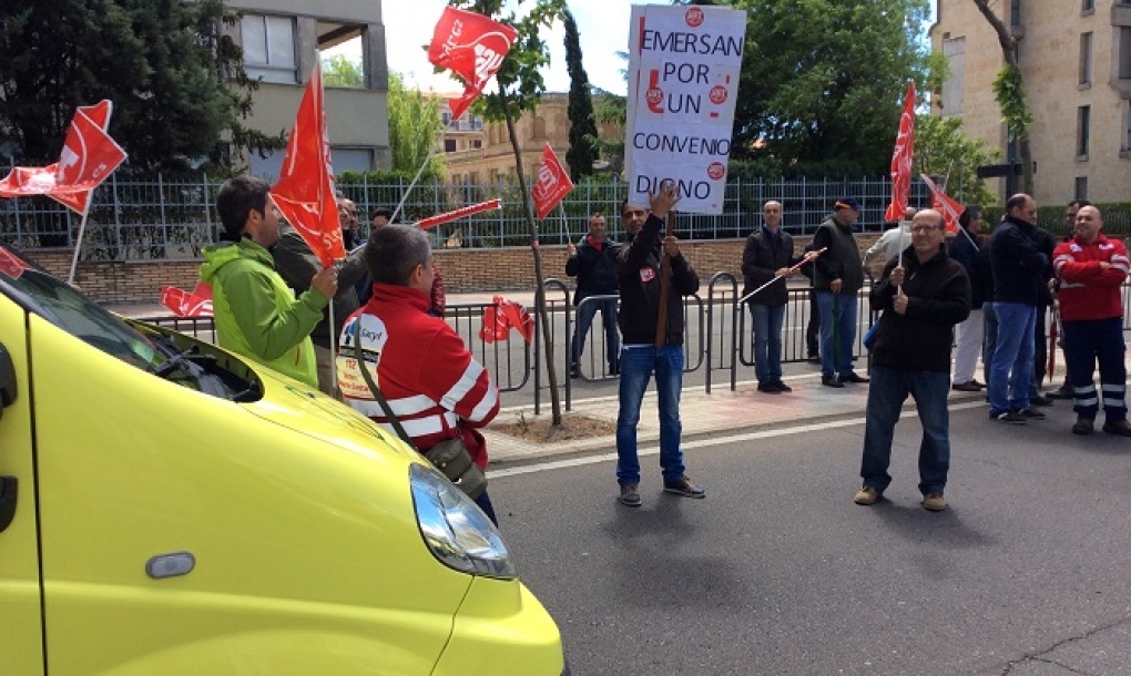 Izquierda Unida apoya las reivindicaciones de los trabajadores de ambulancias de Salamanca