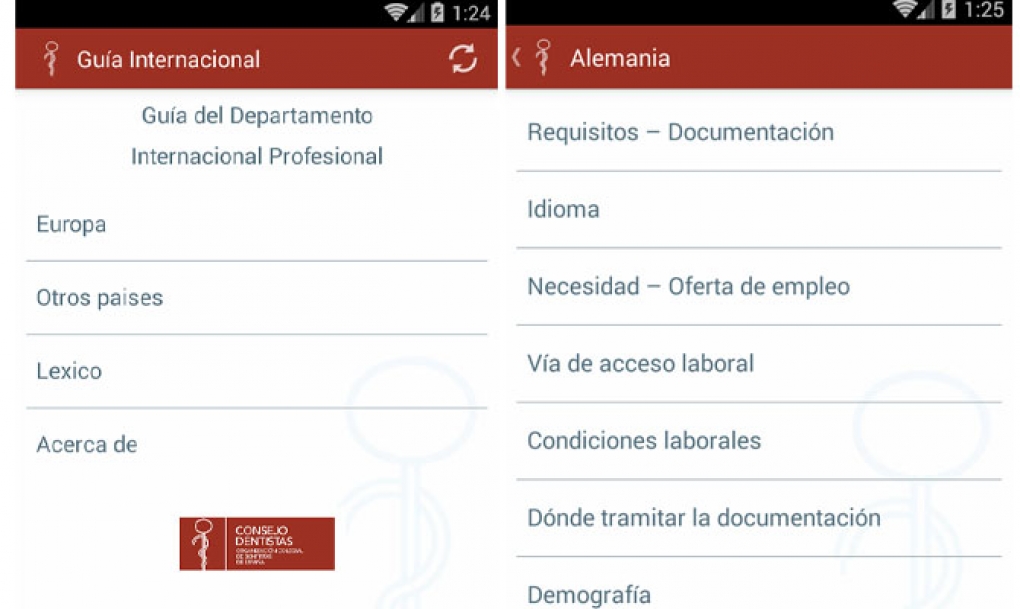 Guía DIP, la nueva app del Consejo General para ayudar a los dentistas que quieren trabajar en el extranjero