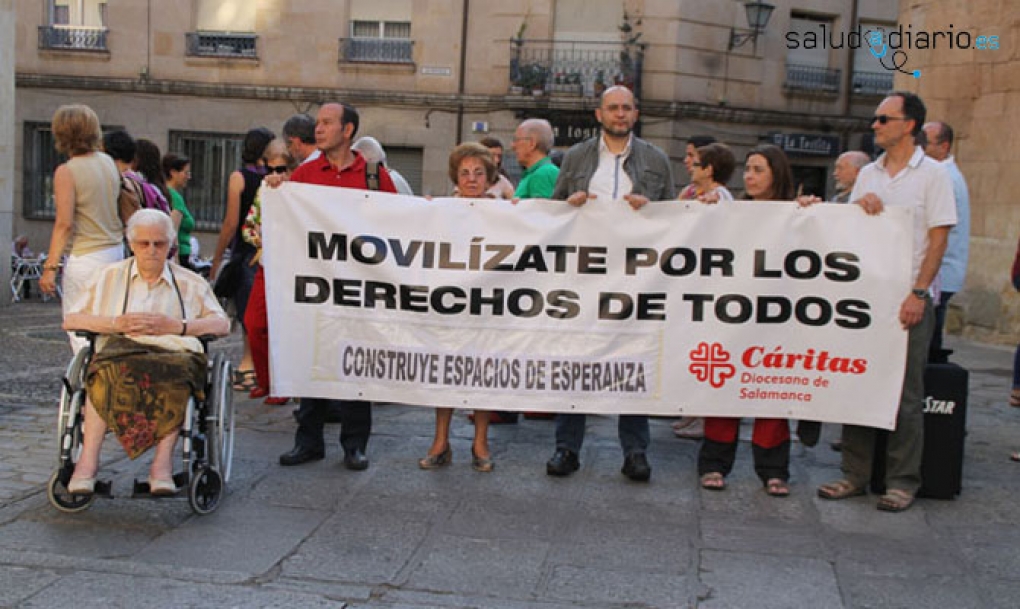 El Círculo de Silencio de Cáritas del mes de febrero se centra en la salud universal