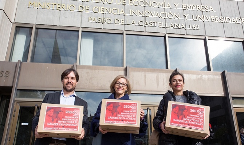 260.000 firmas por la investigación contra el cáncer de páncreas, el más agresivo con un 96% de mortalidad a los cinco años