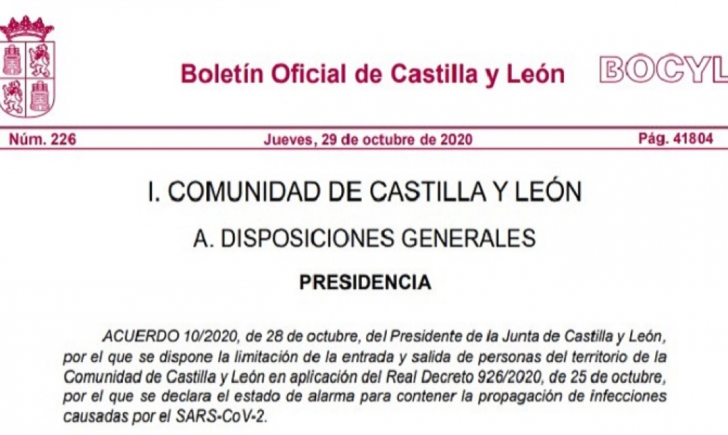 Castilla y Le&oacute;n prepara su confinamiento tras otra jornada de casi 2.000 contagios por COVID-19 y 26 fallecidos