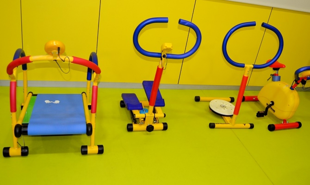 Mini gimnasio en el Hospital Río Hortega para favorecer la movilidad de los niños ingresados
