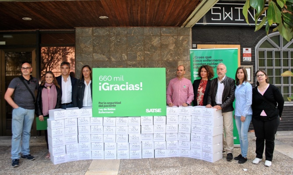 Satse logra más de 660.000 apoyos para que el Congreso debata la Ley de Seguridad del Paciente