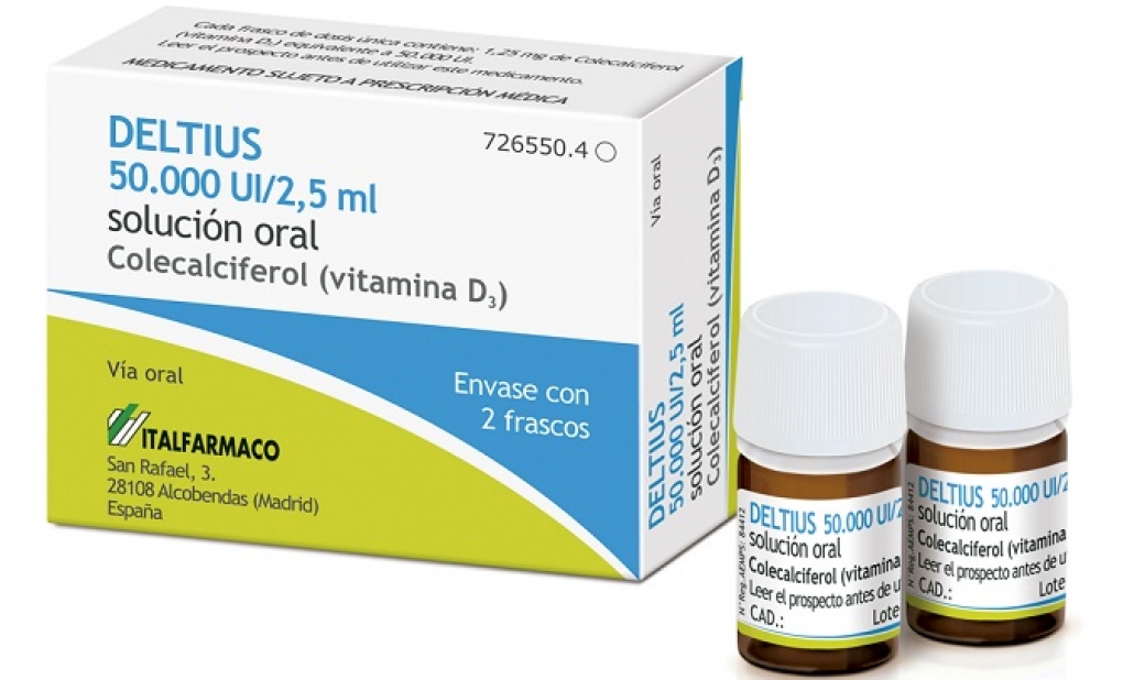 Grupo Italfarmaco comercializa en España Deltius 50.000 UI colecalciferol (vitamina D3)