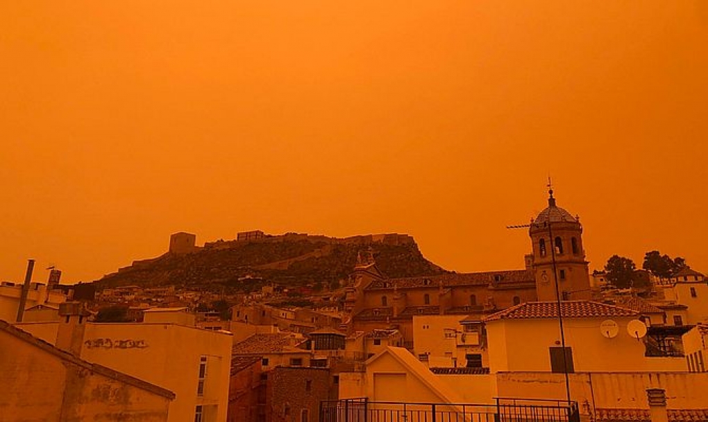 Histórica irrupción de polvo sahariano, calima y mala calidad del aire