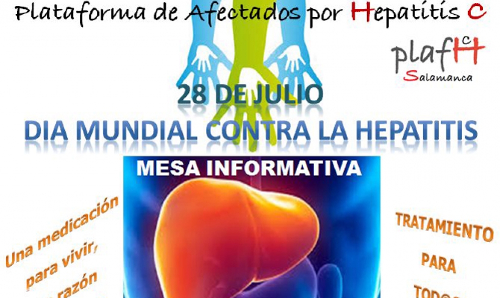 La Plataforma de Afectados por hepatitis C de Salamanca celebra el Día Mundial contra la Hepatitis