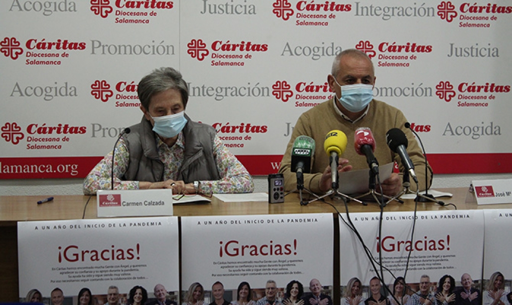 La pandemia ha obligado a cientos de familias de Salamanca a recurrir a la ayuda de Cáritas por primera vez