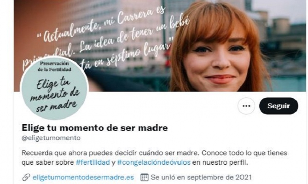 ‘Elige tu momento de ser madre’: nueva cuenta de Twitter que informa sobre fertilidad y congelación de óvulos