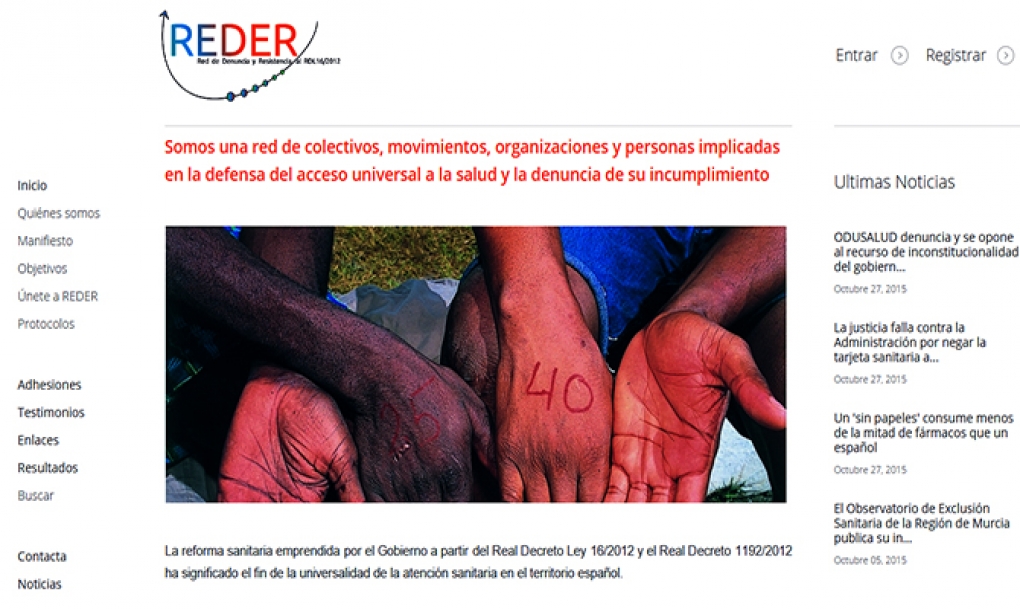 REDER exigirá a los partidos que deroguen el decreto que excluye a inmigrantes y otros colectivos de la Sanidad
