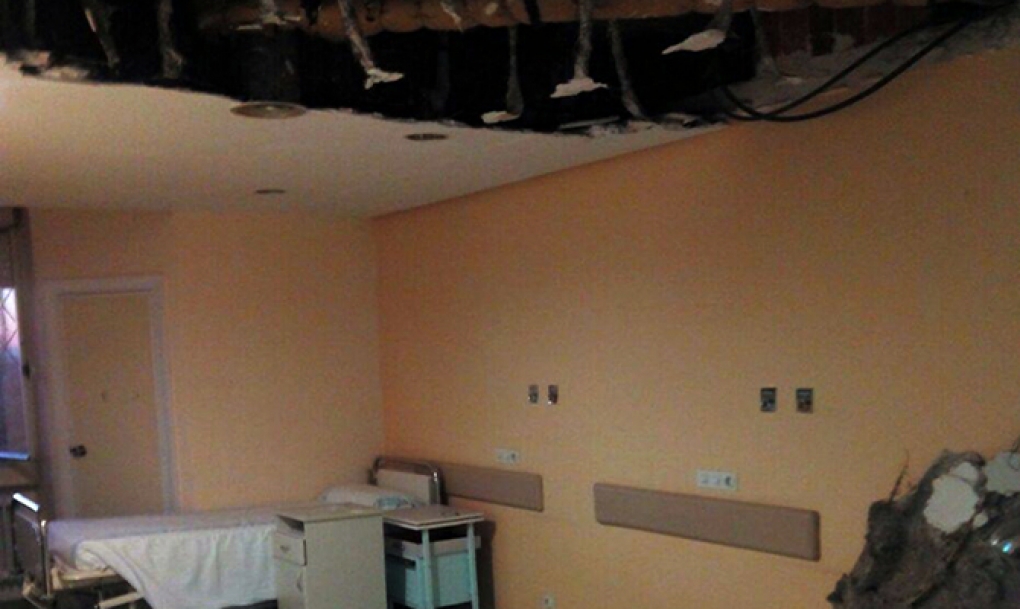 Cae parte del techo en una habitación de Psiquiatría del hospital de Salamanca sin causar heridos