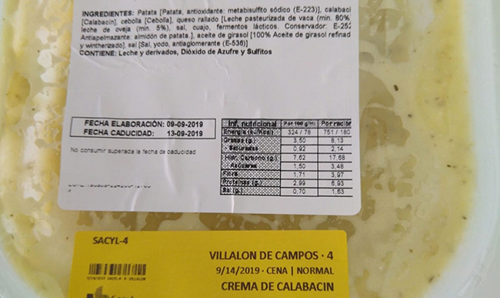 Alud de críticas contra Sacyl por la calidad de la comida para el personal sanitario de guardia