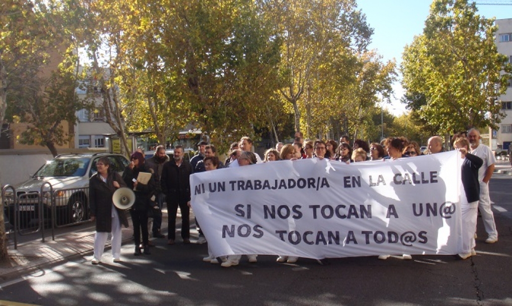 Trabajadores de cocina y mantenimiento del hospital de Salamanca llegarán &#8220;hasta el final&#8221; para evitar más privatizaciones
