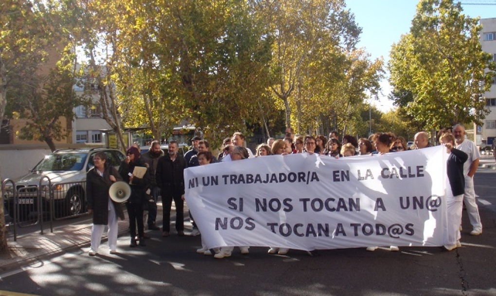 Trabajadores de cocina y mantenimiento del hospital de Salamanca llegarán «hasta el final» para evitar más privatizaciones