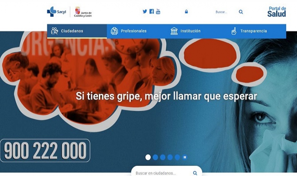 Castilla y León habilita el 900 222 000 para consultas de la gripe, en nivel epidémico y con aumento de las hospitalizaciones