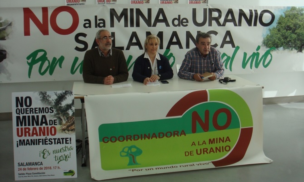 &#8216;No a la Mina de Uranio&#8217; apela a la movilización ciudadana para proteger la salud pública de Castilla y Léon y Portugal